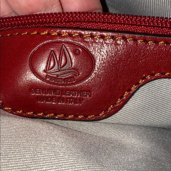 D&D Firenze Stylish Italian Color Block Leather Briefcase in Multicolor Tones - Picture 11 of 16